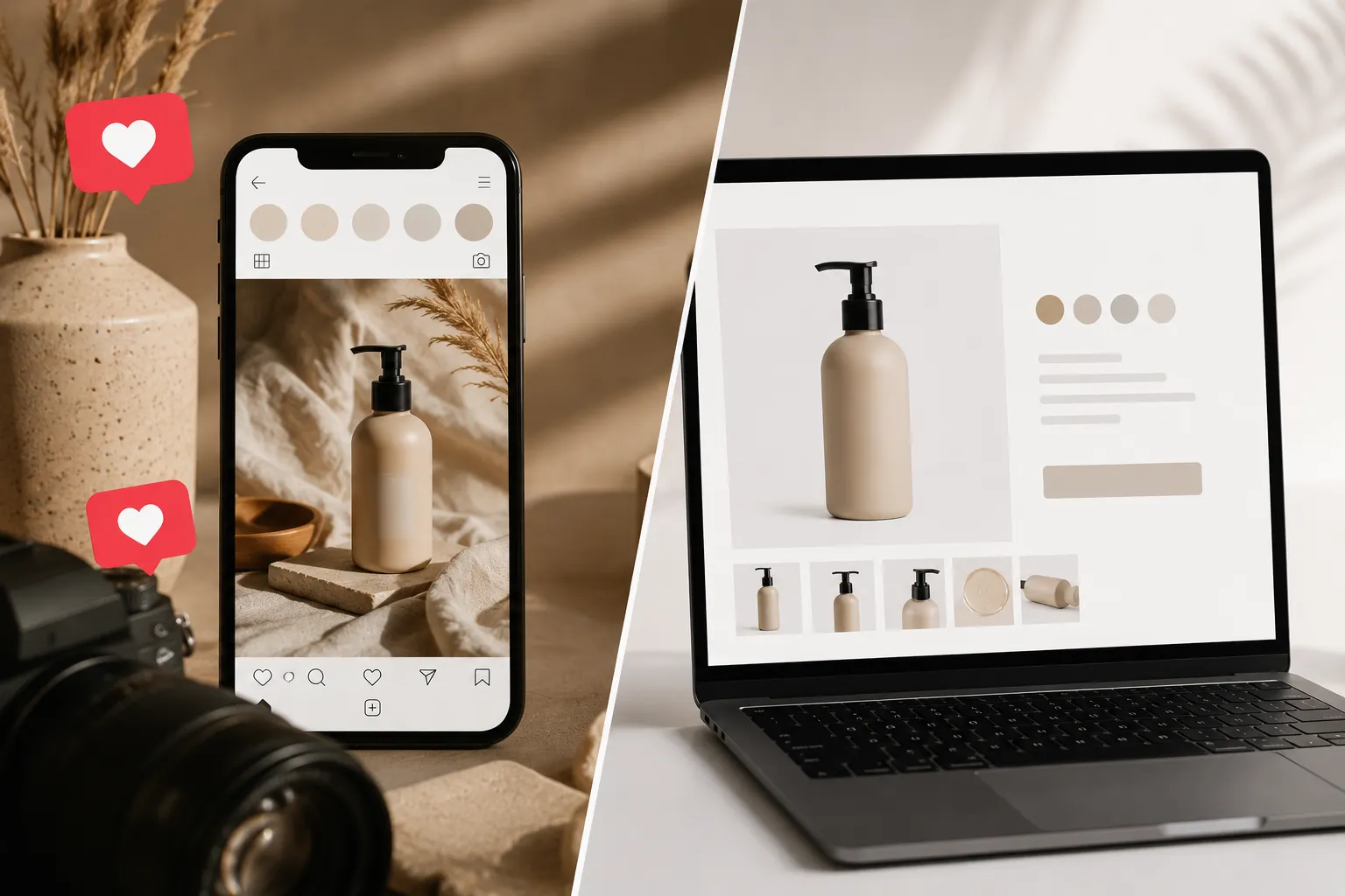 Productbeelden voor Instagram vs. je webshop: andere spelregels